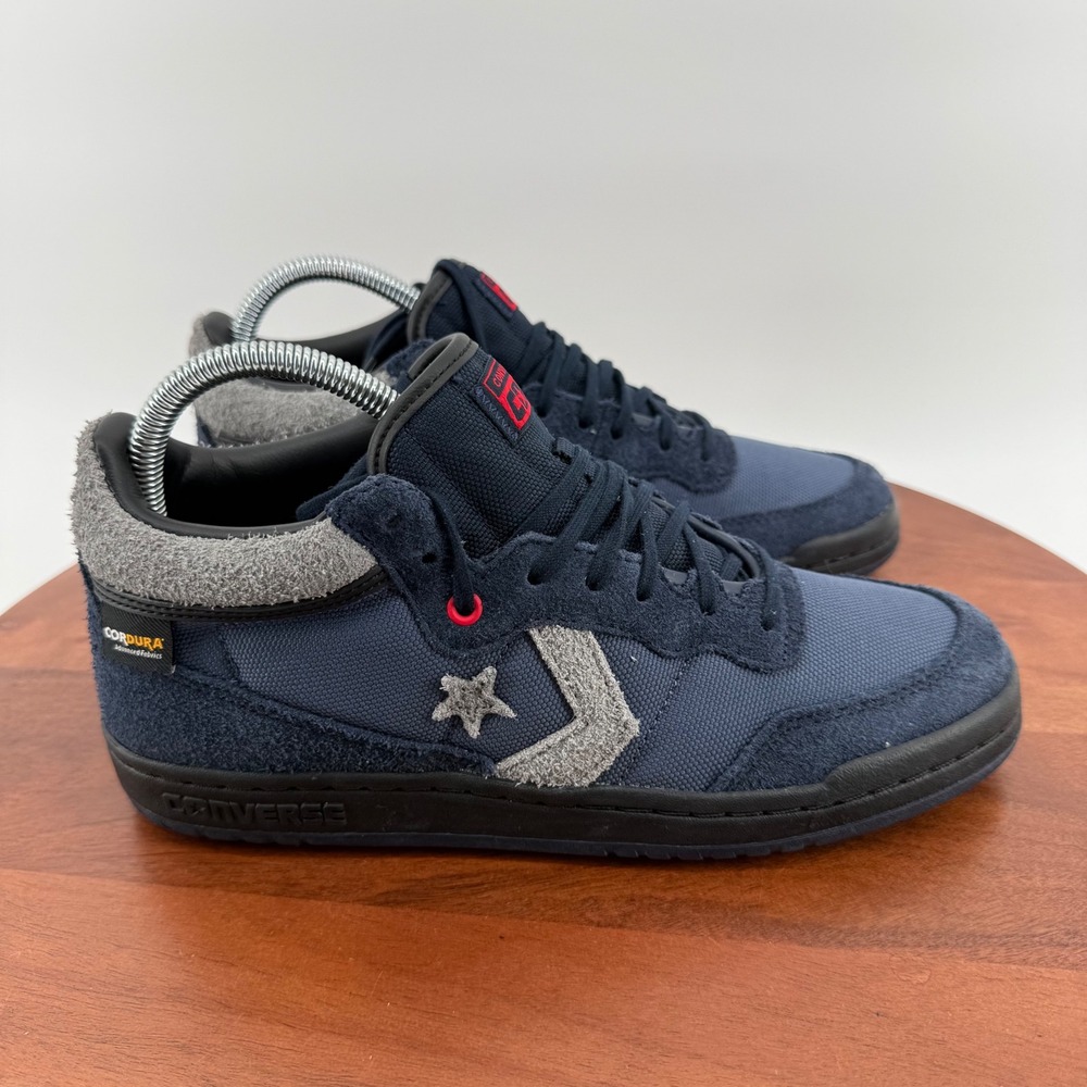 Converse Fastbreak Pro Mid Navy Blue Cordura Suede Skate Shoes A12343C Mens 7